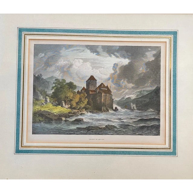 Albert Emil Kirchner, Le chateau de Chillon, Suisse, 1800s, Engraving For Sale - Image 10 of 10