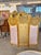 Vintage Rococo Folding Screen Handpainted Floral Gold leaf Set For Sale In Orlando - Image 6 of 8
