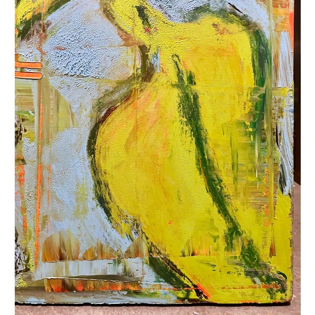 Contemporary Aaron Fink, Large Modernist Rose Bouquet Oil on Linen Painting Aaron Fink, 2002 For Sale - Image 3 of 15