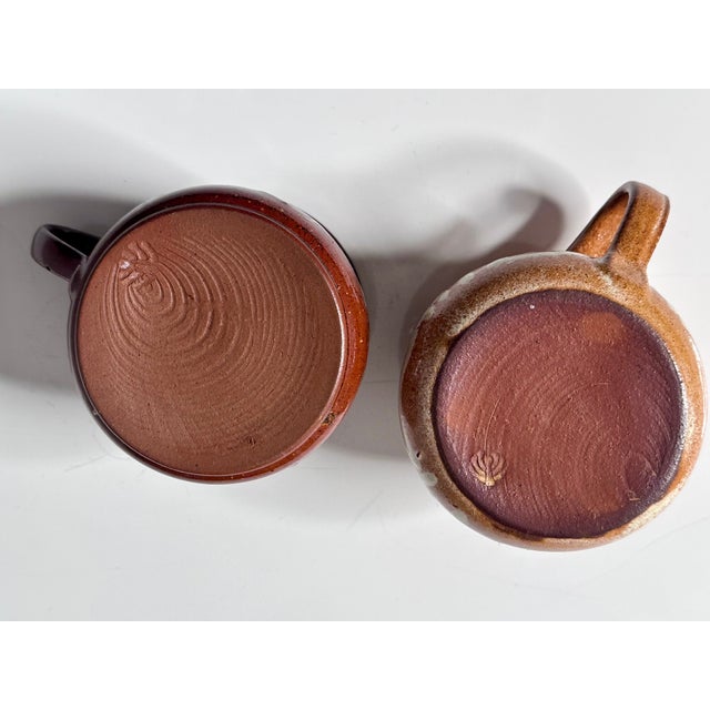 Ceramic Handmade Ceramic Teapot and Cups from the Workshop of Helma Klett, Germany, 1980s, Set of 3 For Sale - Image 7 of 16