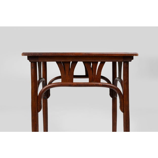 Mid-Century Modern Art Nouveau Side Table in Bentwood by J. & J. Kohn, Austria, 1890s For Sale - Image 3 of 11