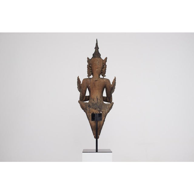 Thai Artist, Carved Temple Guardian, 18th Century, Wood For Sale - Image 6 of 7