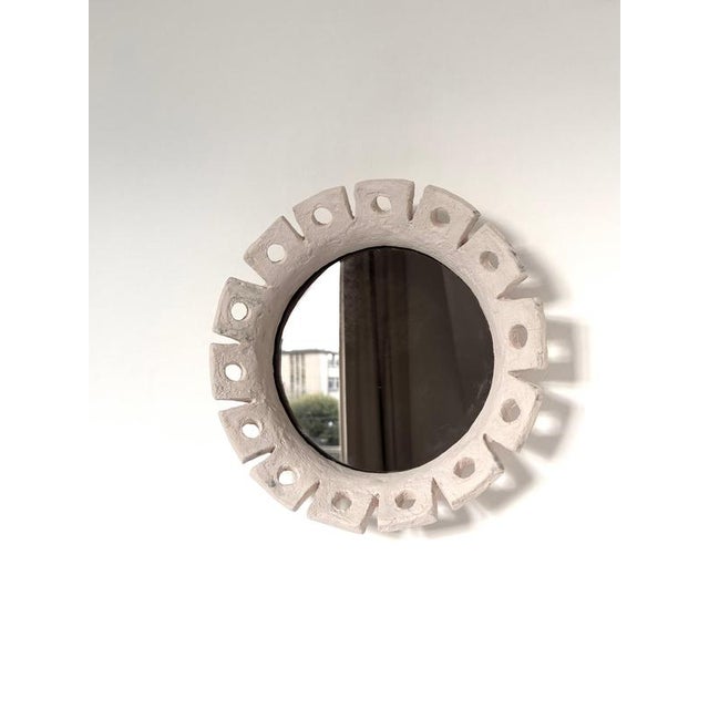Fiore Handmade Ceramic Mirror by Renzo Maar For Sale - Image 10 of 15