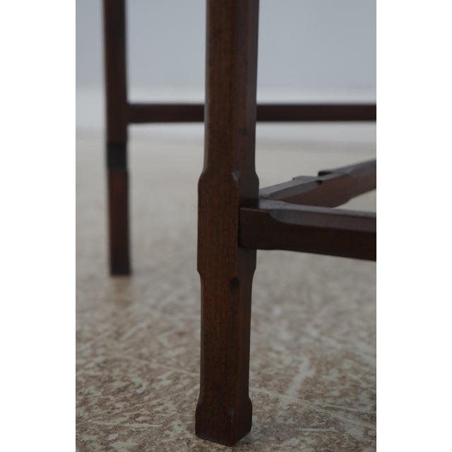 Pair Ethan Allen Georgian Court Cherry Drop Leaf End Tables For Sale - Image 14 of 18