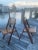 Mid 20th Century Pair of Vintage Folding Bamboo Chairs For Sale - Image 10 of 12