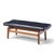 Brown Jens Risom Mid Century Walnut Floating Bench For Sale - Image 8 of 9