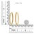 Early 21st Century 10KT Yellow Gold 1 cttw Slim Diamond Hoop Earrings (I-J Color, I1-I2 Clarity) For Sale - Image 5 of 5