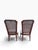 Vintage French Provincial Cane-Back Side Chairs With Taupe Upholstery, Pair For Sale - Image 4 of 9