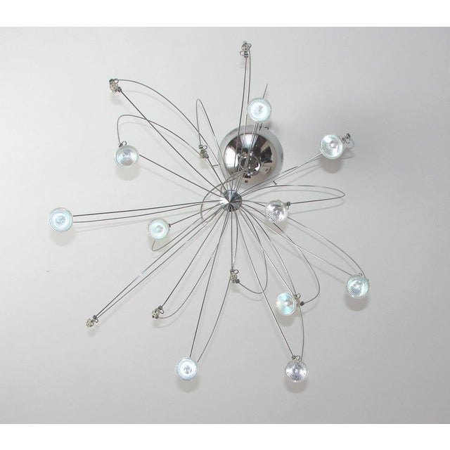Chrome-Plated Spider Pendant Light, 1980s, in Very Good conditions. Designed 1980 to 1989 Up to 250V (Europe/UK...