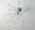 Chrome-Plated Spider Pendant Light, 1980s, in Very Good conditions. Designed 1980 to 1989 Up to 250V (Europe/UK...