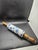 Rustic European Antique Meissen Germany Blue Onion Vine Rolling Pin 15" Porcelain Wood Handle For Sale - Image 3 of 5