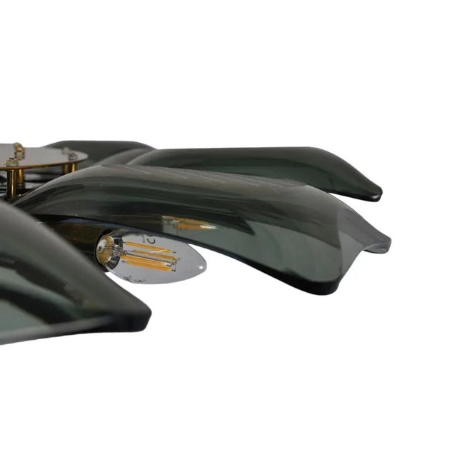 Black Dahlia Chandelier by Max Ingrand for Fontana Arte, Italy, 1950s For Sale - Image 8 of 13