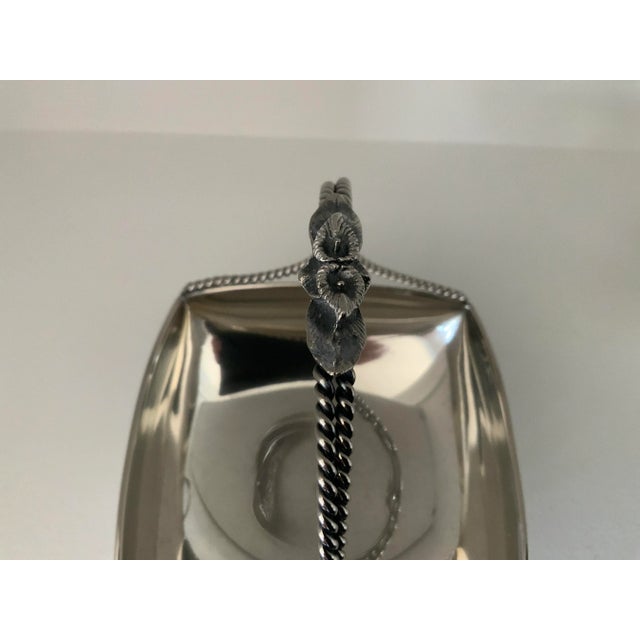 1940s Silverplate Miniature Baskets by Lambidis - a Pair For Sale - Image 4 of 7