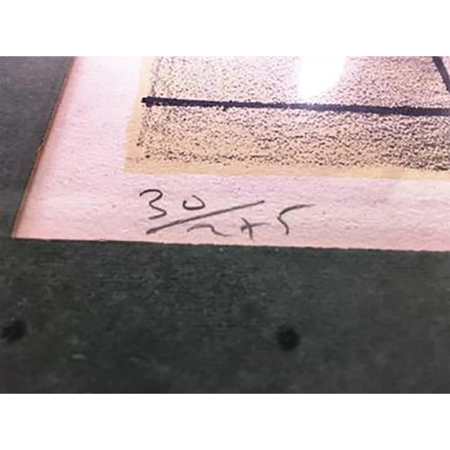 1970s 1970s Denis Paul Noyer parisian Street Scene Lithograph For Sale - Image 5 of 7