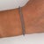 2020s Natural 1.5 Carat Blue Sapphire in 14k White Gold Ball Style Tennis Bracelet For Sale - Image 5 of 5