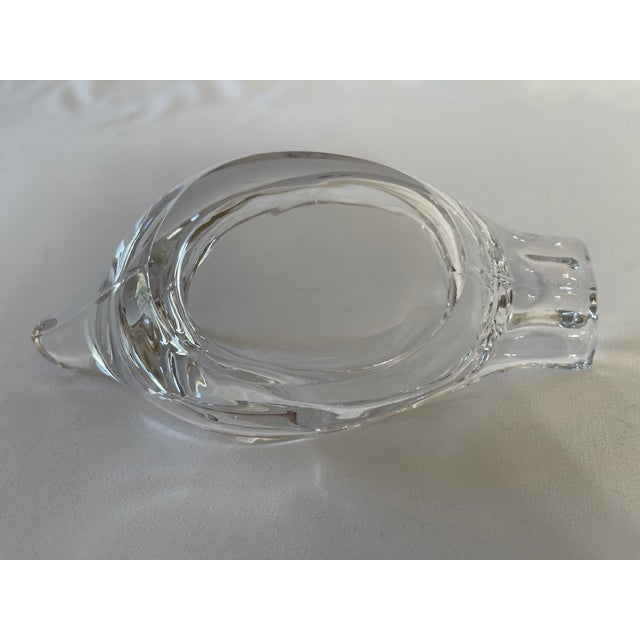 1960's French Glass Dove Ashtray For Sale - Image 9 of 10