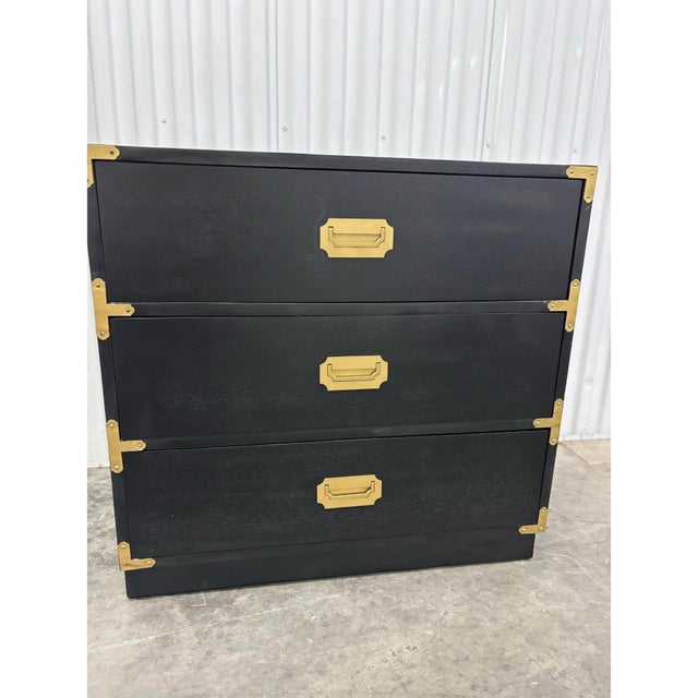 Campaign Style Painted Chest/Nightstand For Sale - Image 10 of 12