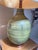 Olive 1960s Pair of Mid Century Modern Glazed Olive Green Table Lamps For Sale - Image 8 of 10
