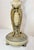 Victorian Large Antique Ornate Hand Carved Figural Alabaster Cast Iron Electric Table Lamp For Sale - Image 3 of 13