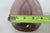 Purple Pinched Bulb Vase Made in Sweden Mid Century Modern Sculpted Glass 4745b For Sale - Image 15 of 17
