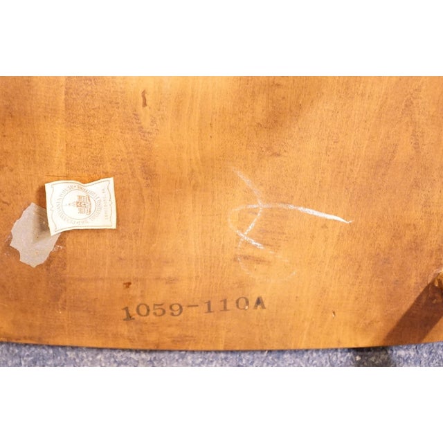 Pennsylvania House Solid Hard Rock Maple Colonial Early American Fiddleback Duxbury Windsor Dining Arm Chair 1059-110a For Sale - Image 10 of 12