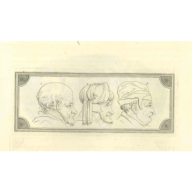 Heads of women is an original artwork realized by Thomas Holloway for Johann Caspar Lavater's "Essays on Physiognomy,...