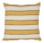 Schumacher Isolde Stripe 20" Pillow in Yellow For Sale