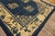 Exceptional Navy Blue Color With Great Florid Design Antique Chinese Peking Rug For Sale - Image 14 of 14
