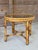 Vintage Round Rattan Side Table With Custom Glass Top For Sale - Image 10 of 12