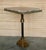 Art Deco Mid 20th Century Italian Side Table in Engraved Animal Print Metal with Square Granite Top For Sale - Image 3 of 6