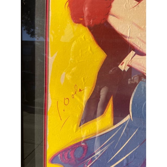 Printmaking Materials Vintage Art Deco La Veuve Joyeuse Movie Poster For Sale - Image 7 of 8