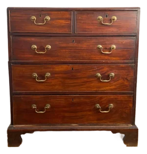 Antique Mid-1700s British Chippendale Mahogany Chest