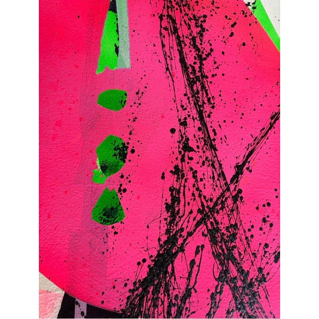 Pink Camille Patha “Punch” 60 X 60” Painting Feature Tacoma Art Museum Book Cover For Sale - Image 8 of 9