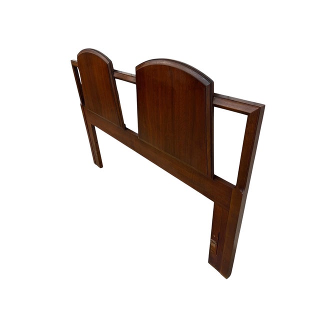 Mid-Century Modern Mid-Century Modern Lane 1st Edition Walnut Full/Queen Walnut Headboard For Sale - Image 3 of 6