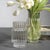 Mimo Clear Optic Glass Vases, Set of 2 For Sale - Image 4 of 6