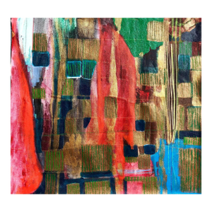 Halyconia Contemporary Original Painting on Canvas by CL Auker