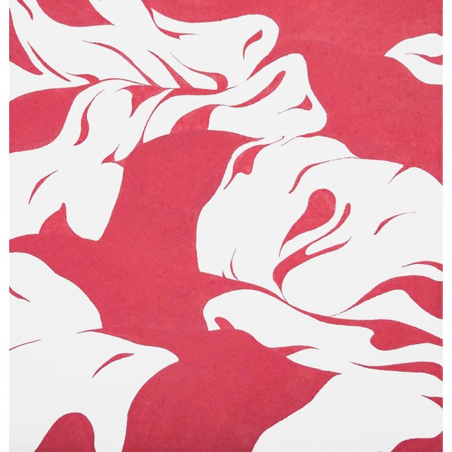 Max Kremer "Waves" Contemporary Pink & White Abstract Foliage Landscape Painting, 2023 For Sale In Houston - Image 6 of 6