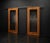 Brown Mid-Century Walnut & Mahogany Sliding Doors, 1960s, Set of 2 For Sale - Image 8 of 18