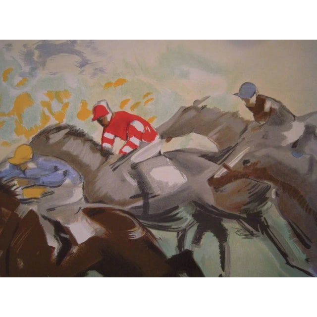 Michel Jacquot 1930s Original French Horse Racing Poster For Sale - Image 4 of 10