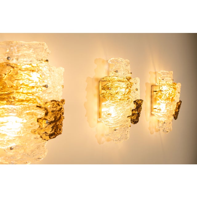 Wall Lamps in Murano Glass by Zero Quattro, Italy, 1970s, Set of 4 For Sale - Image 9 of 18
