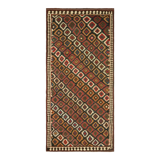 Vintage Kilim With Tribal Geometric Patterns, From Rug & Kilim For Sale