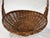Wood Vintage Woven Wicker Gathering Basket For Sale - Image 7 of 8