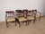 Brown Antique Circa 1920s-30s Set of 6 Sheraton Charak Furniture Dining Chairs For Sale - Image 8 of 18