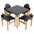 Flex 2000 Chairs and Table by Gerd Lange for Thonet, 1973, Set of 5 For Sale - Image 13 of 13