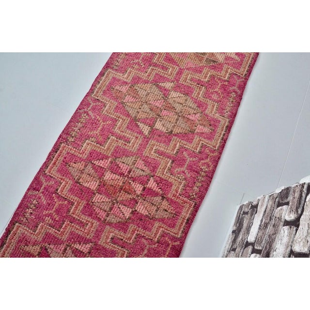 Textile Mid 20th Century Anatolian Handknotted Decorative Rug For Sale - Image 7 of 10