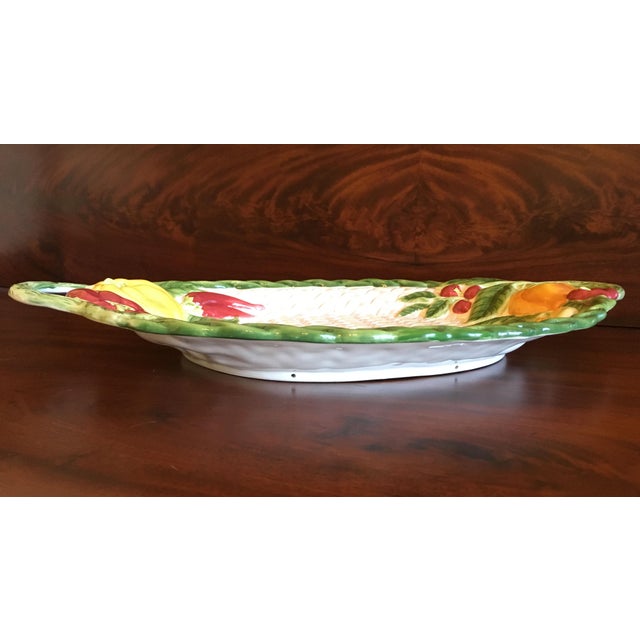 Mid 20th Century Fitz and Floyd Vegetable Motif Platter Chairish
