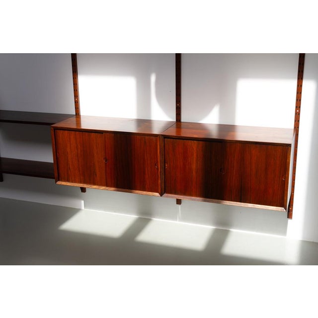 Mid-Century Modern Vintage Danish Pau Ferro Modular Wall Unit by Poul Cadovius for Cado, 1960s For Sale - Image 3 of 18