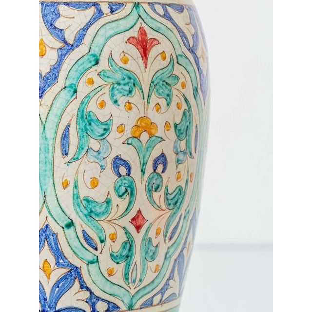 Spanish Andalusian Ceramic Table Lamp by Al Yarrar For Sale - Image 12 of 18
