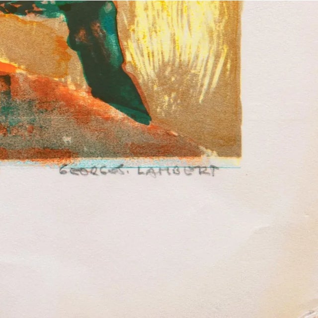 Modern 'Village Du Var, Côte D'Azur' by George Lambert, Academie Chaumiere, France, Benezit For Sale - Image 3 of 11