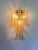 2020s Set of Two Transparent and Gold “Selle” Murano Glass Wall Sconce in Mazzega Style by Simoeng For Sale - Image 5 of 6